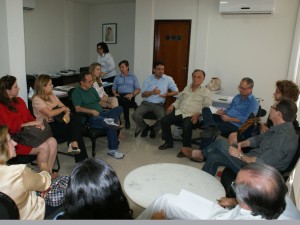 Reunião com médicos e donos de clínicas e hospsitais no Iapep