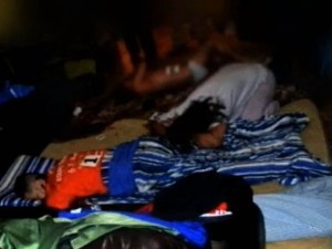 Quarto onde o casal e filho foram encontrados mortos