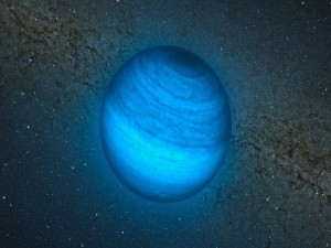 Concepção artística do novo planeta: CFBDSIR2149-0403 está a uma distância relativamente pequena da Terra
