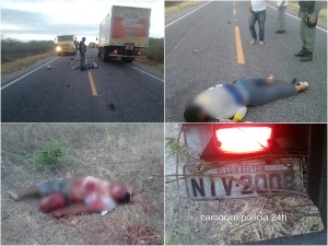 Imagens do acidente no interior do Ceará