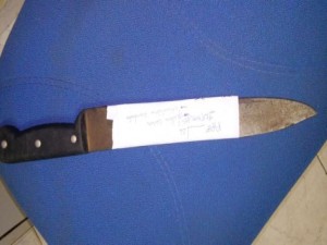 Arma usada para assaltar mulher e uma criança no colo em Parnaíba