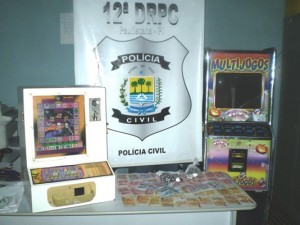 As máquinas estão no DP da cidade