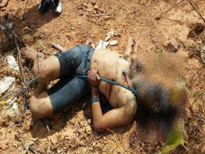 Corpo de Lucas encontrado amarrado e crivado de balas no Piauí
