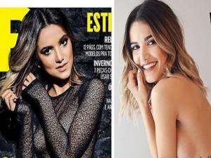 Atriz Manu não se acha parecida com a foto da capa da Vip