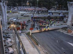 Viga caiu e esmagou operário piauiense em obras do monotrilho em São Paulo