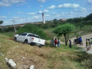 Carro do ex-vereador de Alegrete teve que ser puxado após acidente