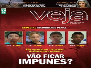 Capa de Veja com o destaque do crime hediondo do Piauí