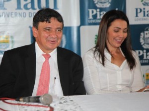 Governador Wellington Dias com a vice-governadora Margarete Coelho