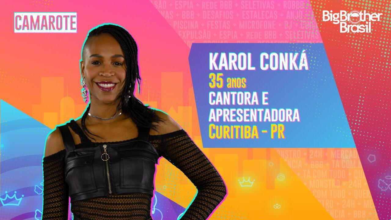 Karol Conká é uma das confirmadas para participar do BBB 21