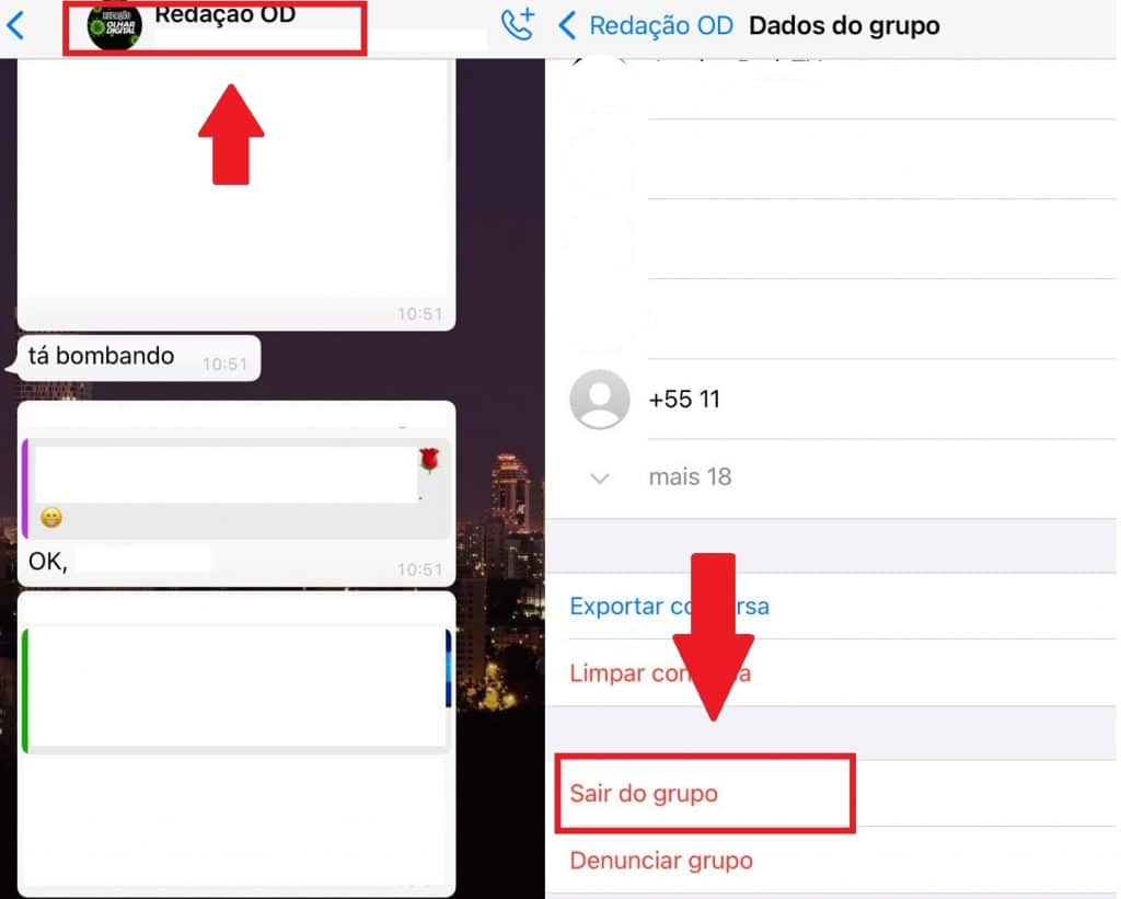 Como sair de grupos do WhatsApp sem ser notado. Imagem: Olhar Digital