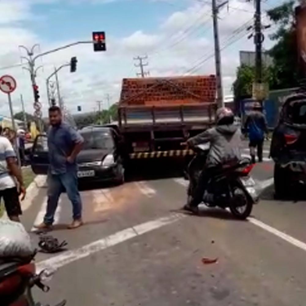 Acidente na zona sul