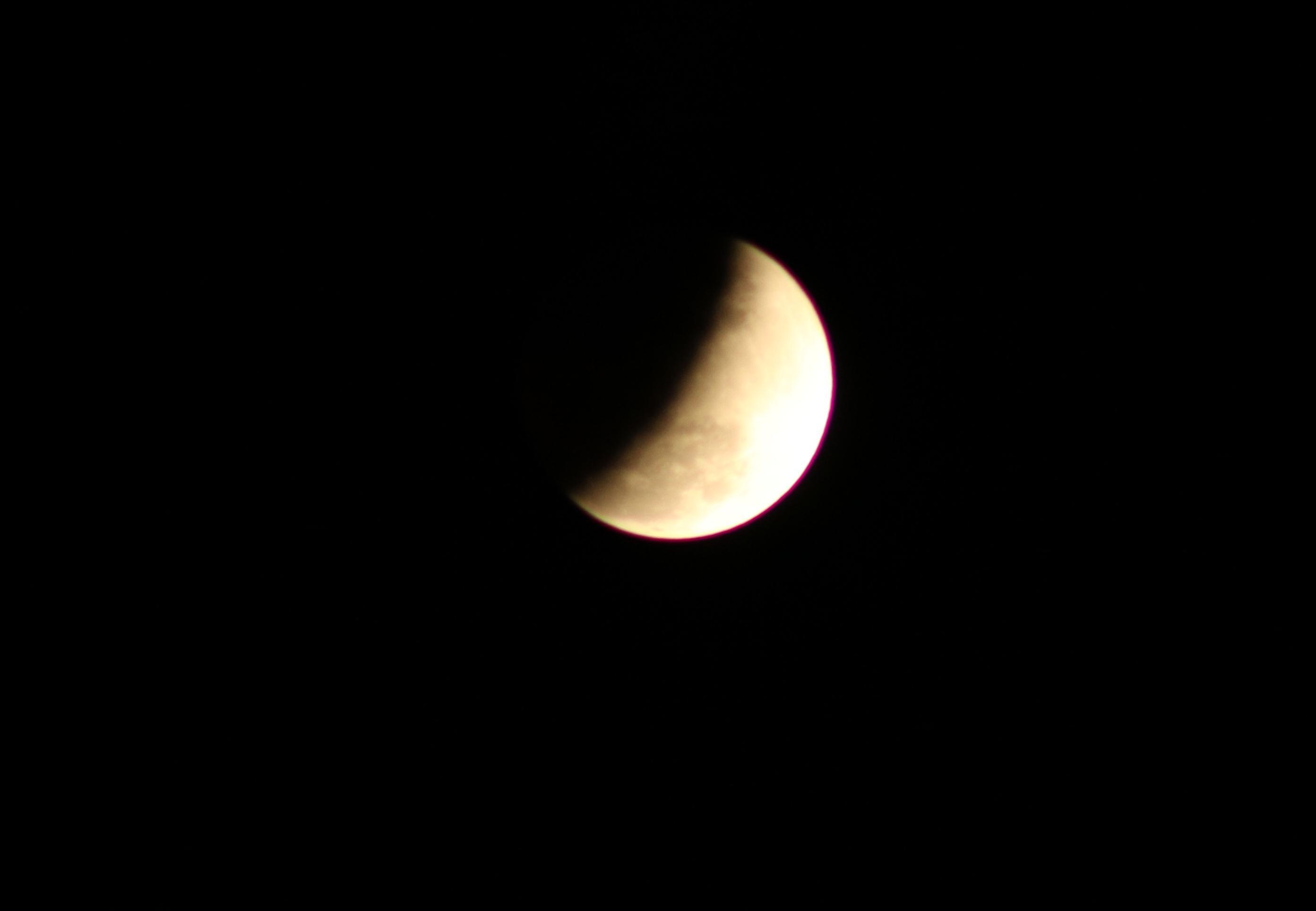 Eclipes lunar visto de Teresina, capital do Piauí