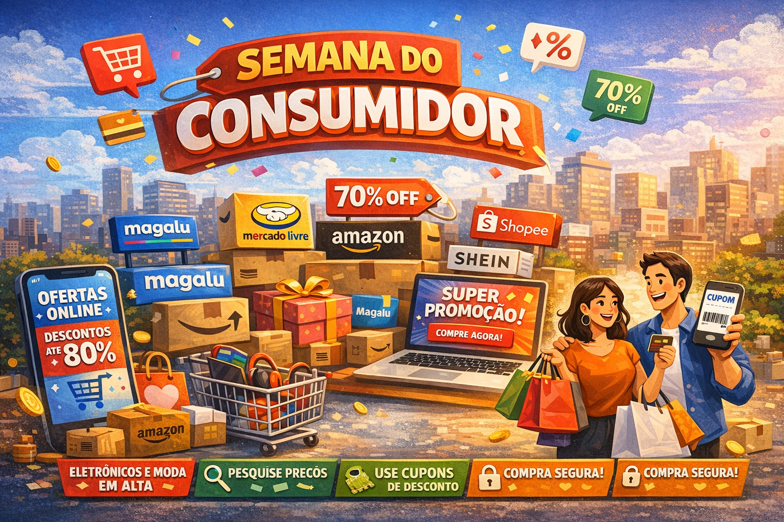 Semana do Consumidor oferta grandes descontos e impulsiona vendas online em todo país