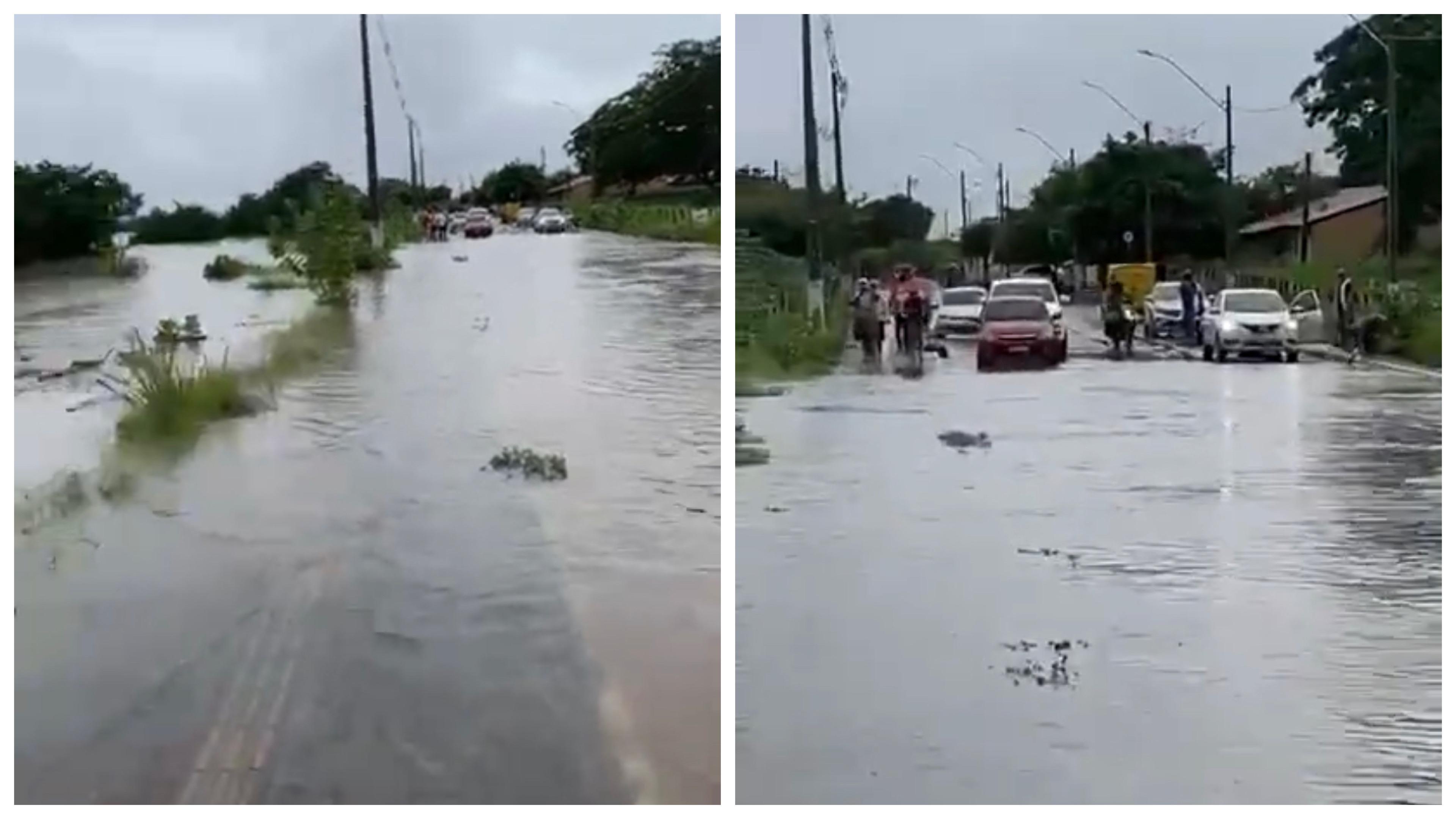 Rio Parnaíba transborda em Floriano