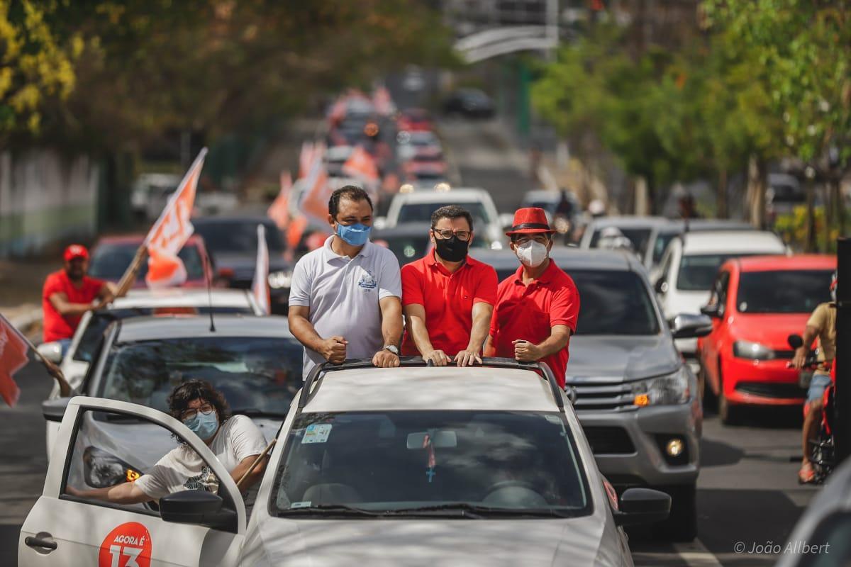 Carreata do candidato Fábio Novo pelas ruas de Teresina