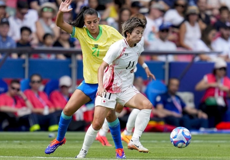 As japonesas viraram o jogo no final da partida