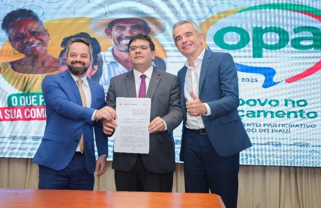 Marcelo Nolêto, Rafael Fonteles e Washington Bonfim: obras e planejamento