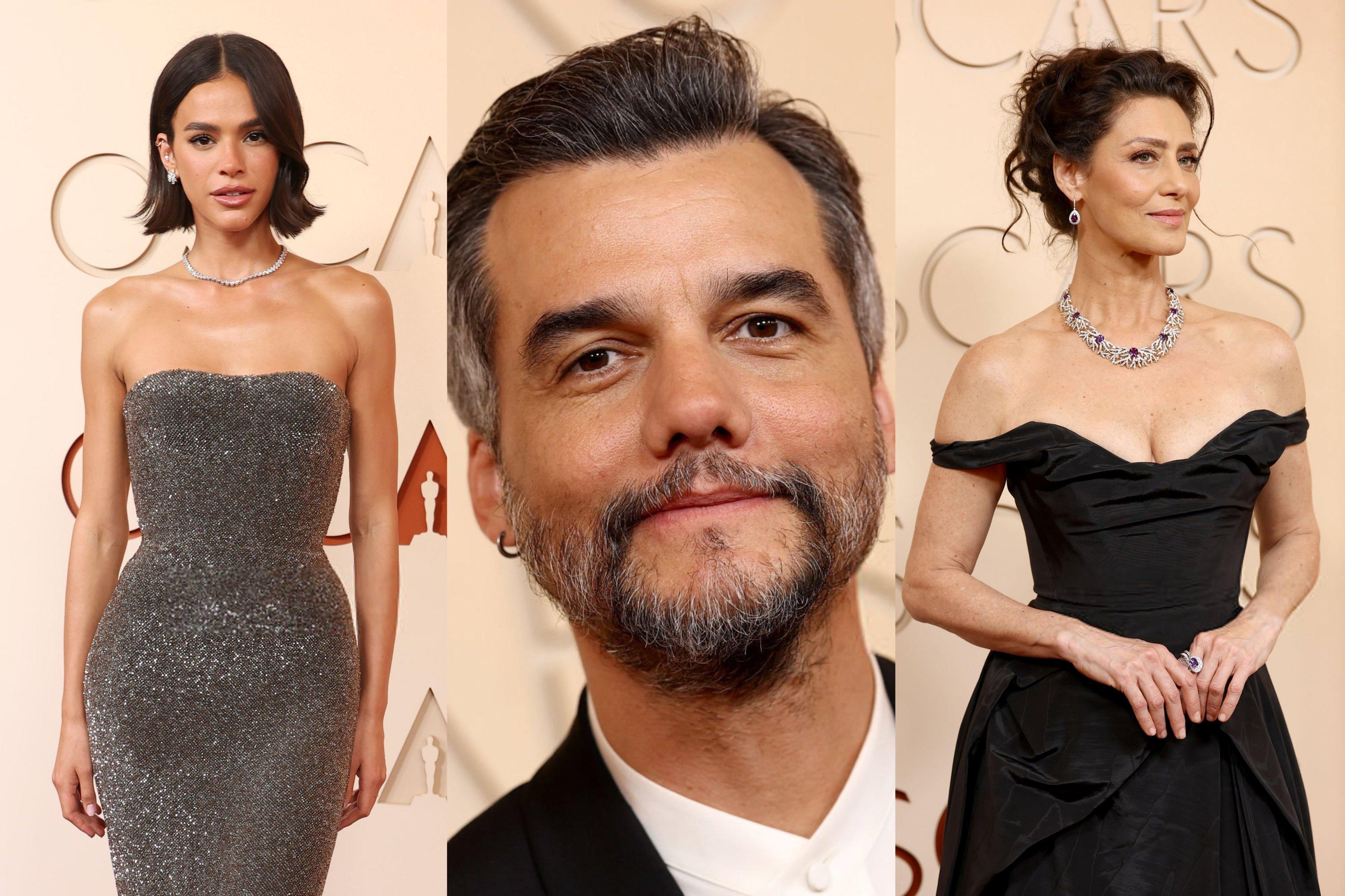 Bruna Marquezine, Wagner Moura e Maria Fernanda Cândido