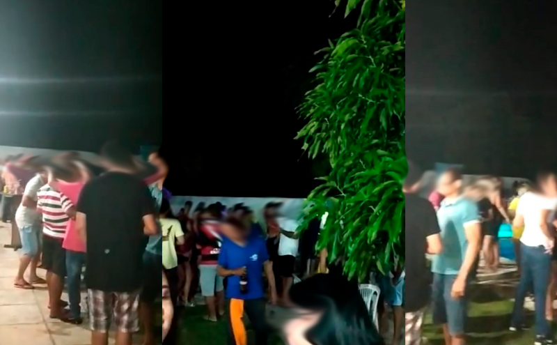 Festa clandestina reúne multidão em Pedro II