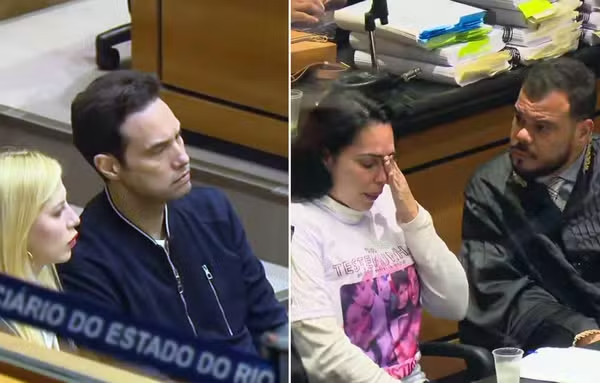 Jairinho e Monique no banco dos réus