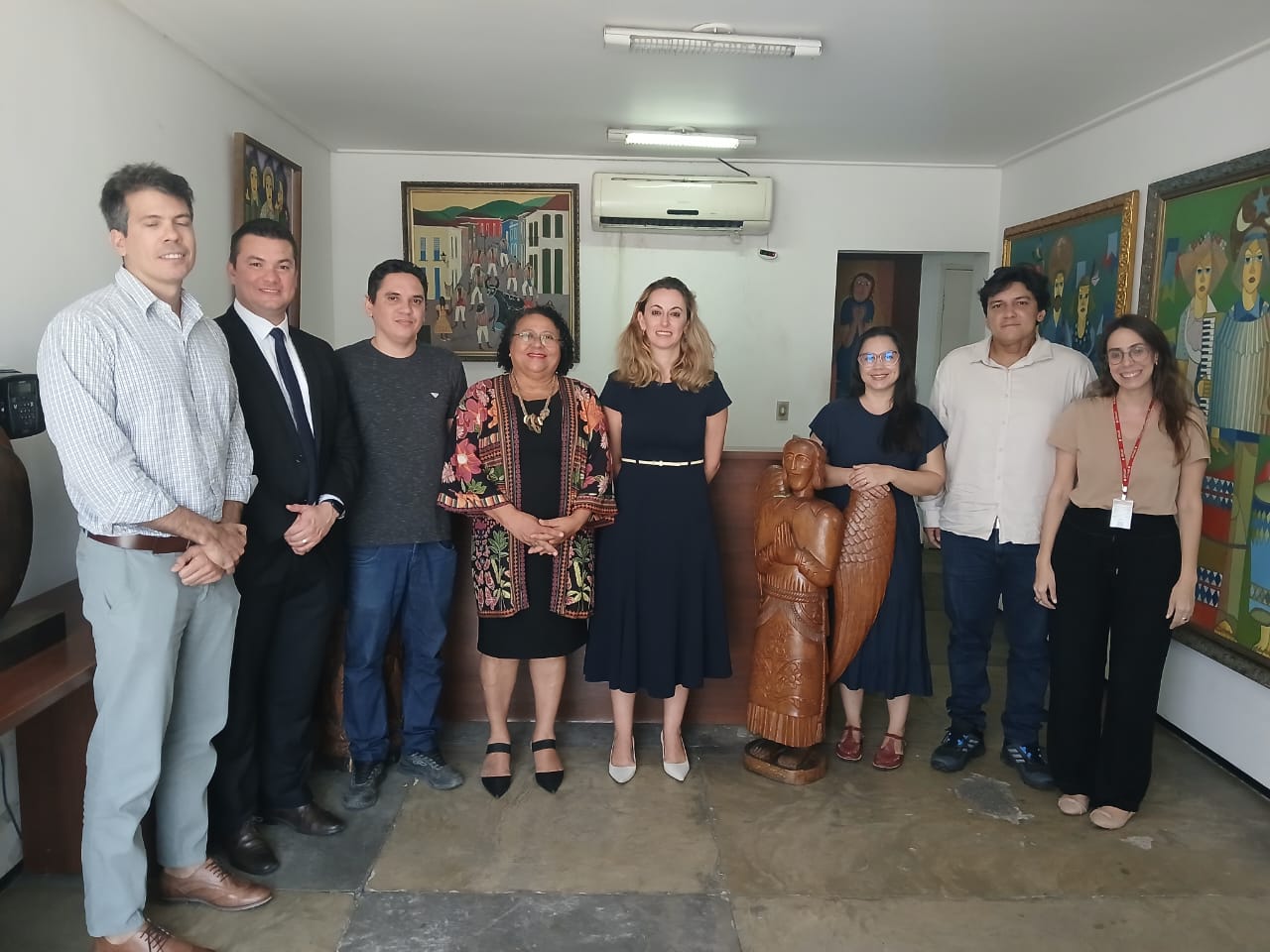 Reunião das superintendentes do Iphan, Teresinha Ferreira, e da PF , Melissa Pastor