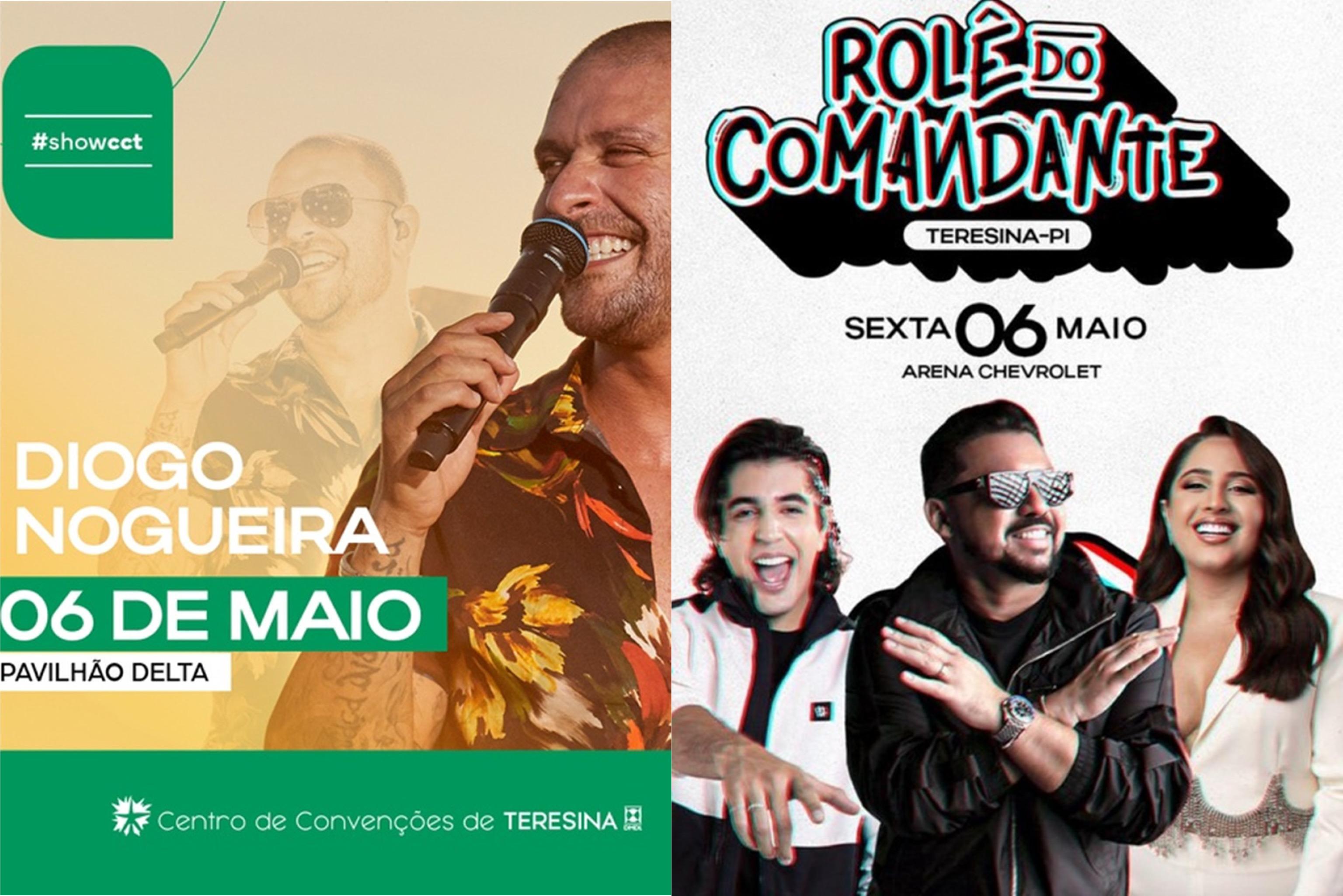 Shows que acontecem em Teresina nesta sexta-feira (06)