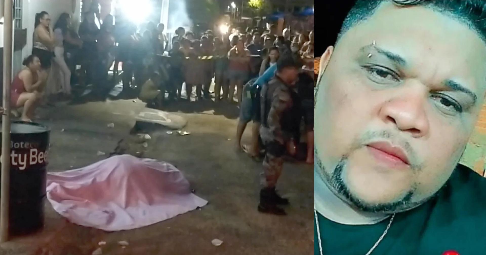 Gustavo foi assassinado a tiros no meio da multidão