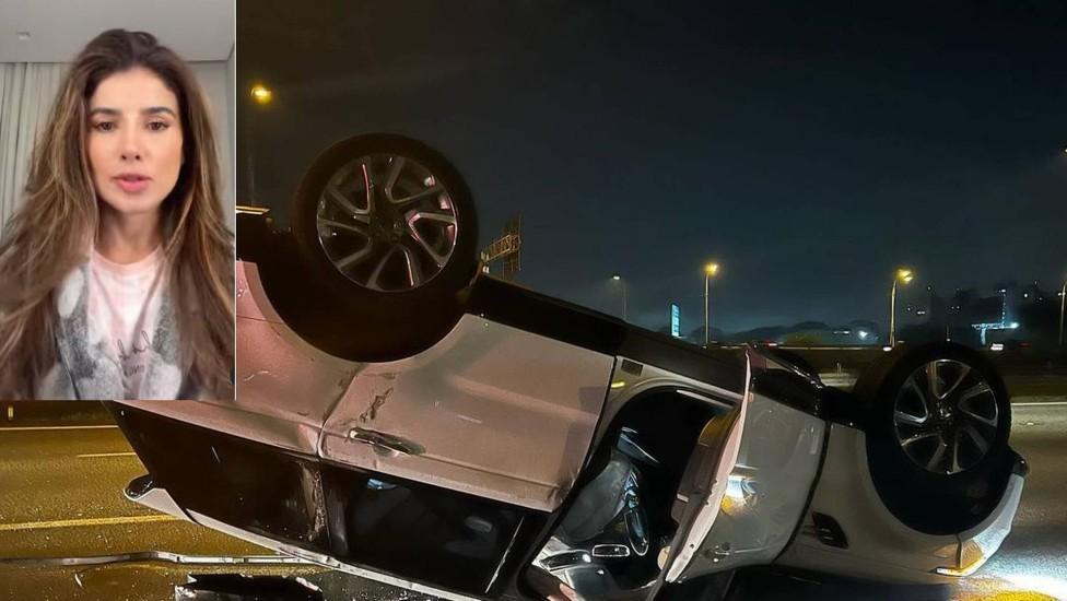 Paula Fernandes sofre acidente de carro