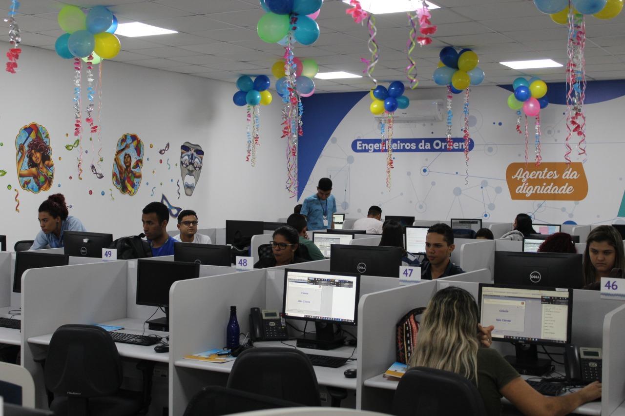 Setor de atendimento Águas de Atendimento