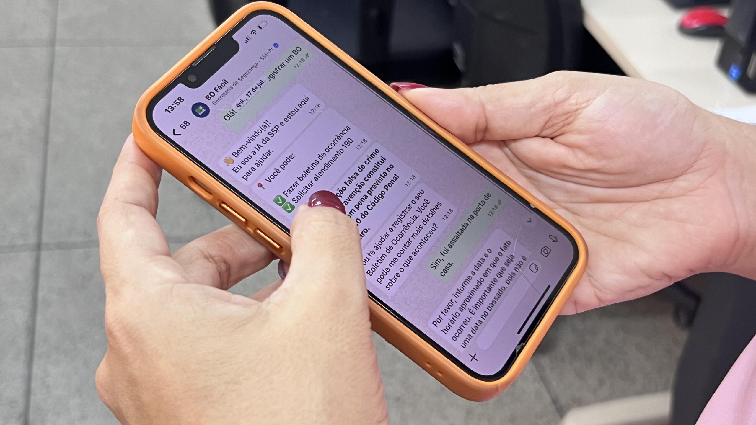 Saiba como registrar furtos e perdas pelo WhatsApp com o BO Fácil no Piauí