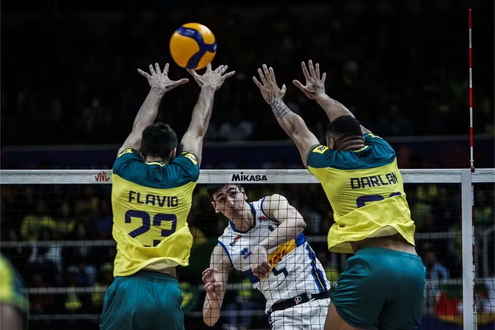 Brasil x Itália na Liga das Nações masculina de vôlei
