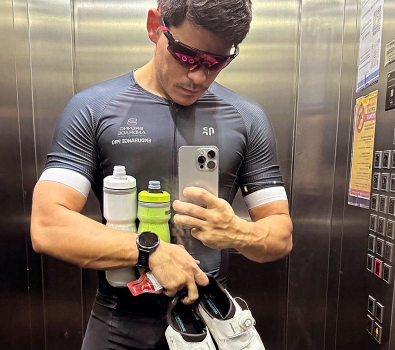 Brenno Andrade publicou no seu instagram foto antes de ir para o pedal, na manhã deste sábado (19)
