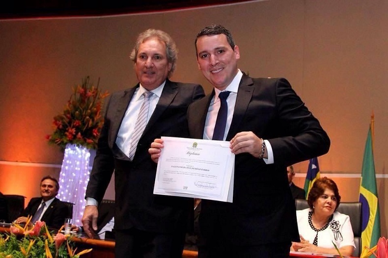 Barros Júnior e o filho Italo Barros