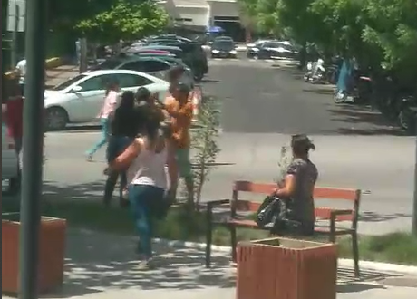 Ação dos lanceiros no centro de Teresina