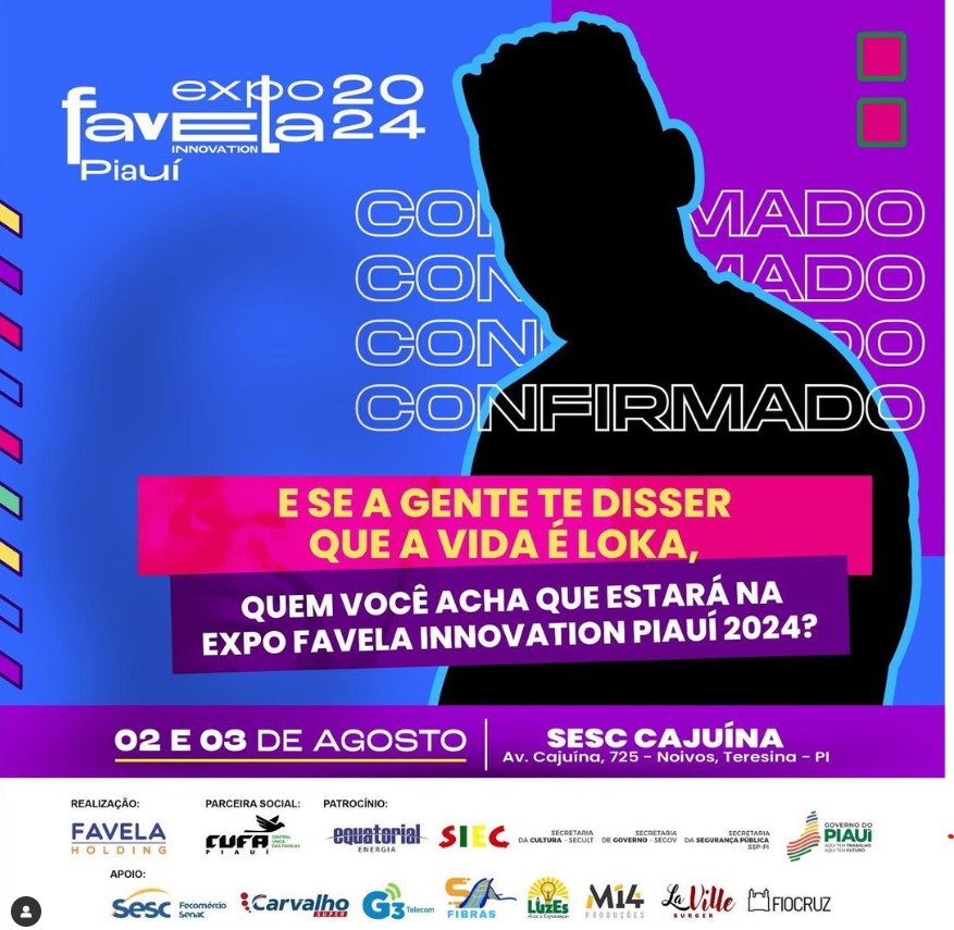 ExpoFavela no dia 02 e 03 de agosto