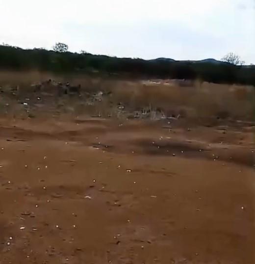 Chuva de granizo no Piauí