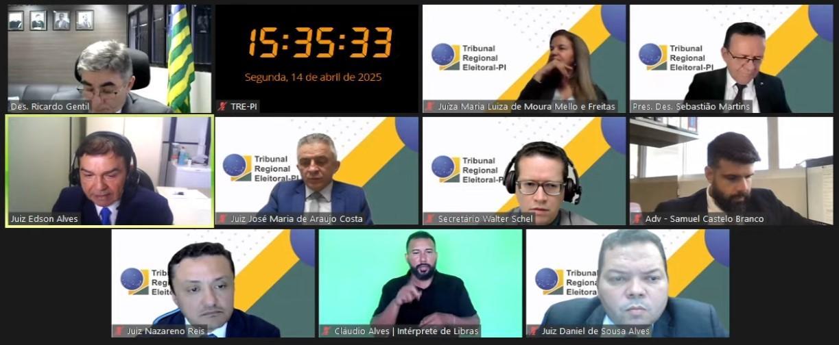 A sessão foi realizada em videoconferência na tarde desta segunda-feira (14)
