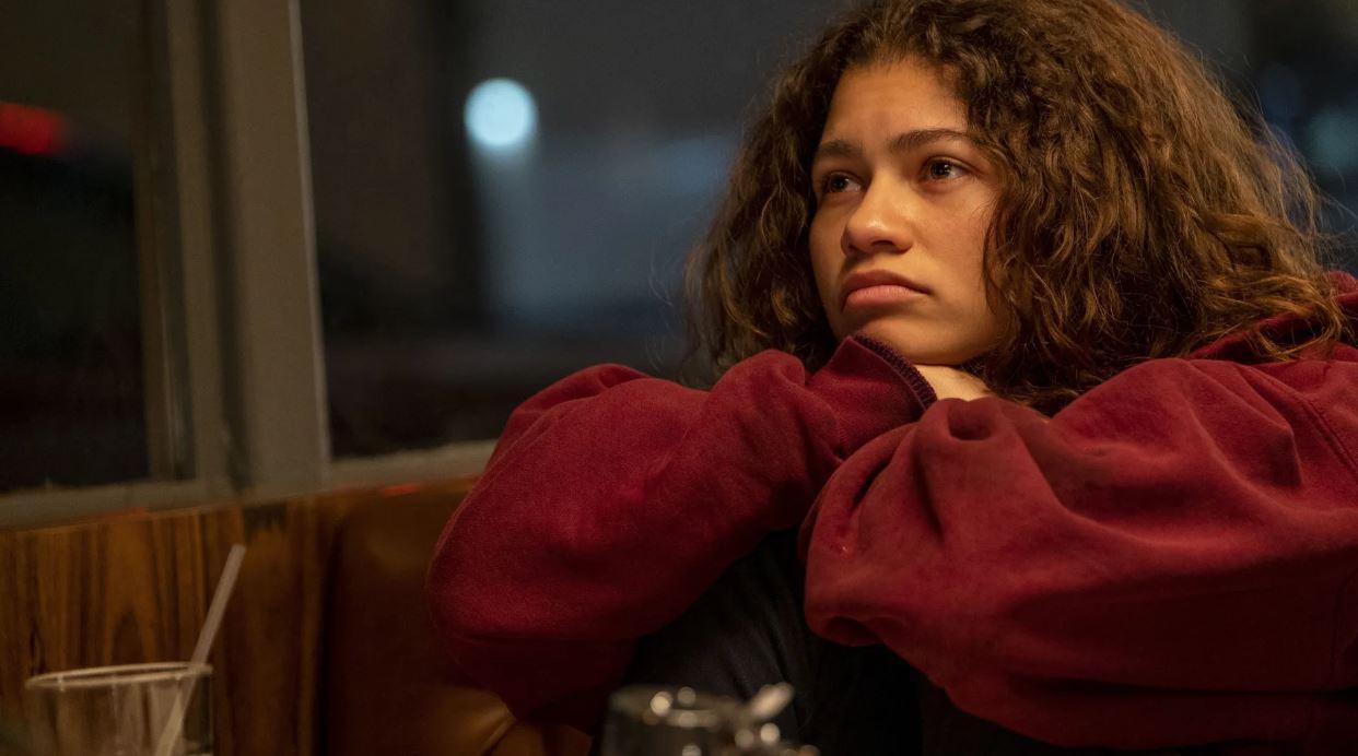 Zendaya como Rue em "Euphoria"