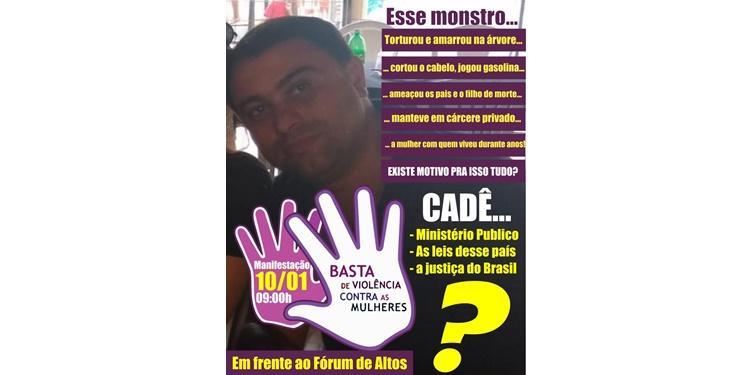 Cartaz da manifestação