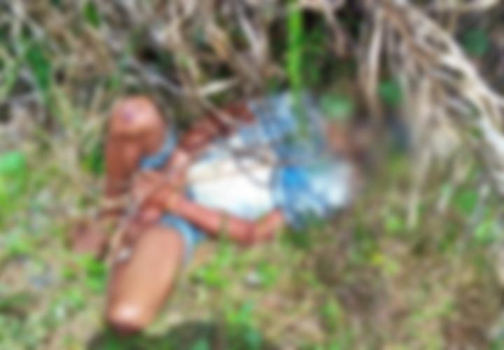 Cadáver encontrado com mãos e pés amarrados