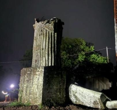 Monumento do Cristo Redentor desaba em Miguel Alves
