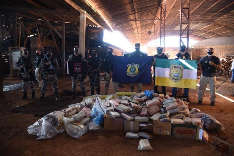 Droga incinerada durante operação