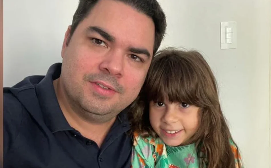Eduardo Bona e a filha Júlia