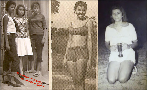 Elvira Raulino em 3 momentos de sua vida