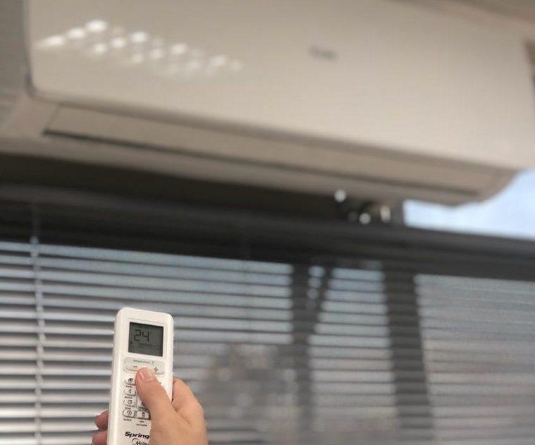 O uso de ar-condicionado aumenta sinfonicamente com o tempo mais quente do ano