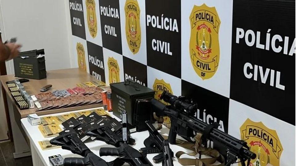 Material apreendido com o apoiador radical de Jair Bolsonaro