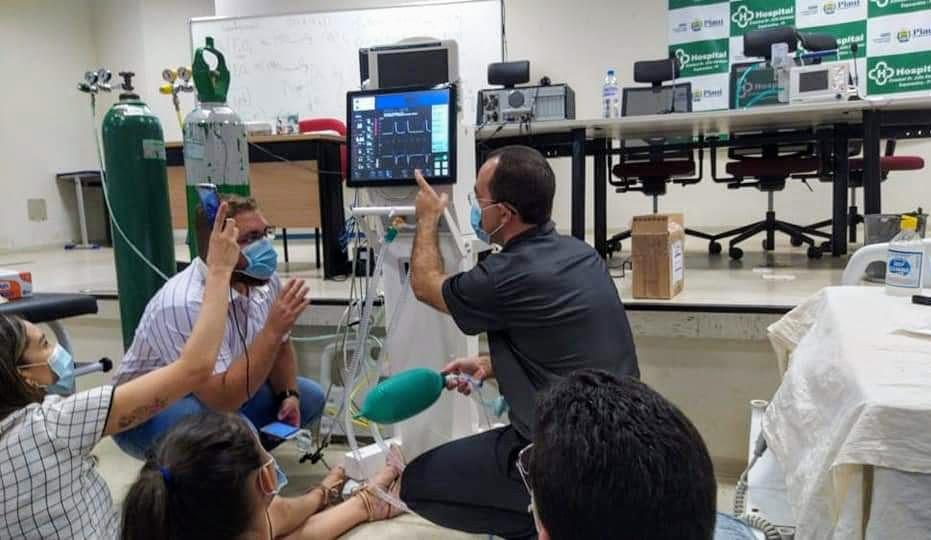 Profissionais dos hospitais recebem treinamento para utilização dos aparelhos