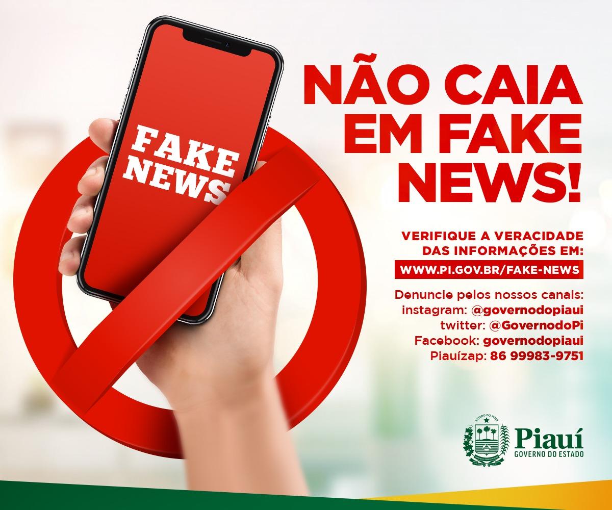Acessa página do Governo e denuncia fake news