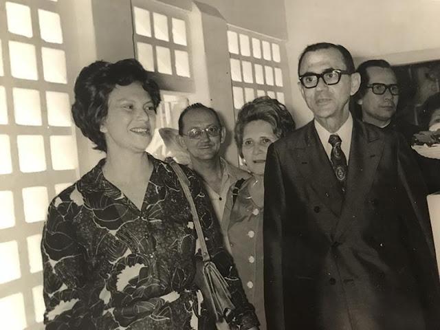 Dona Florisa Silva e ex-governador Alberto Silva