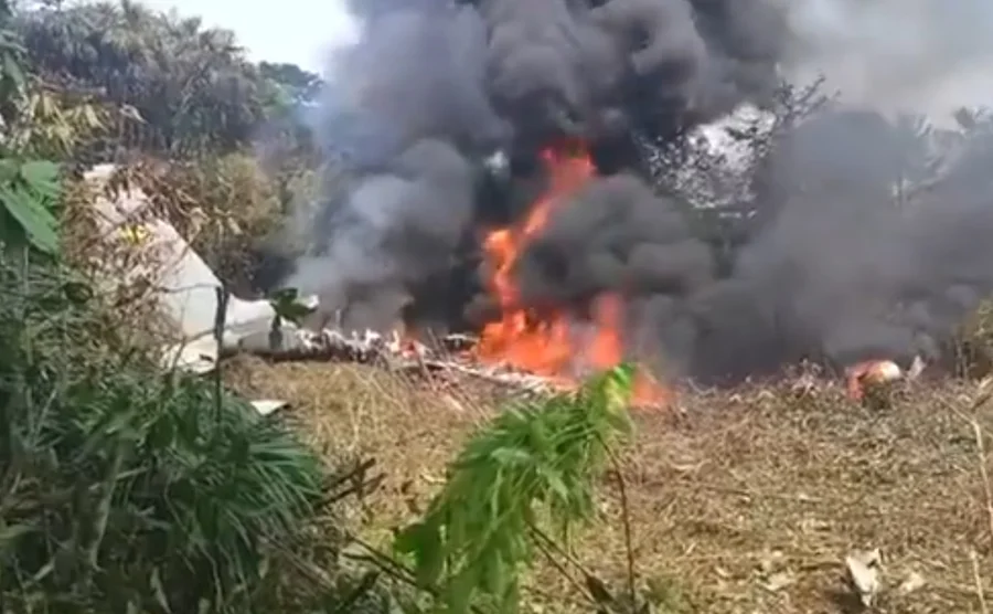 Um C-130 da Força Aérea da Colômbia caiu pouco após a decolagem em Putumayo,